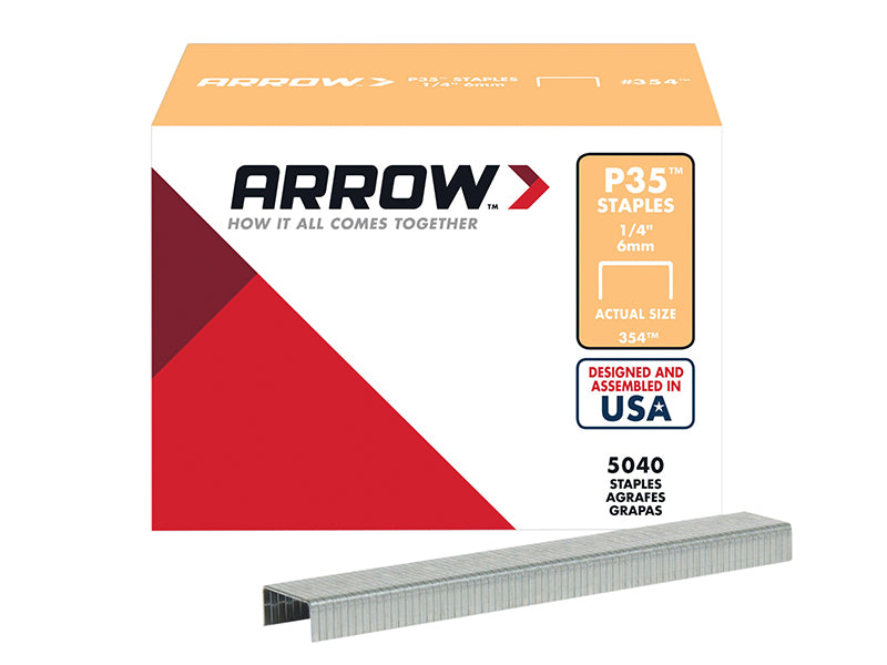 P35 Staples 6mm (1/4in) (Box 5040), Arrow