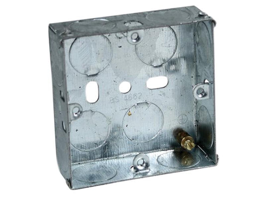 Metal Socket Box 35mm (Pack 10), Axiom Electrical