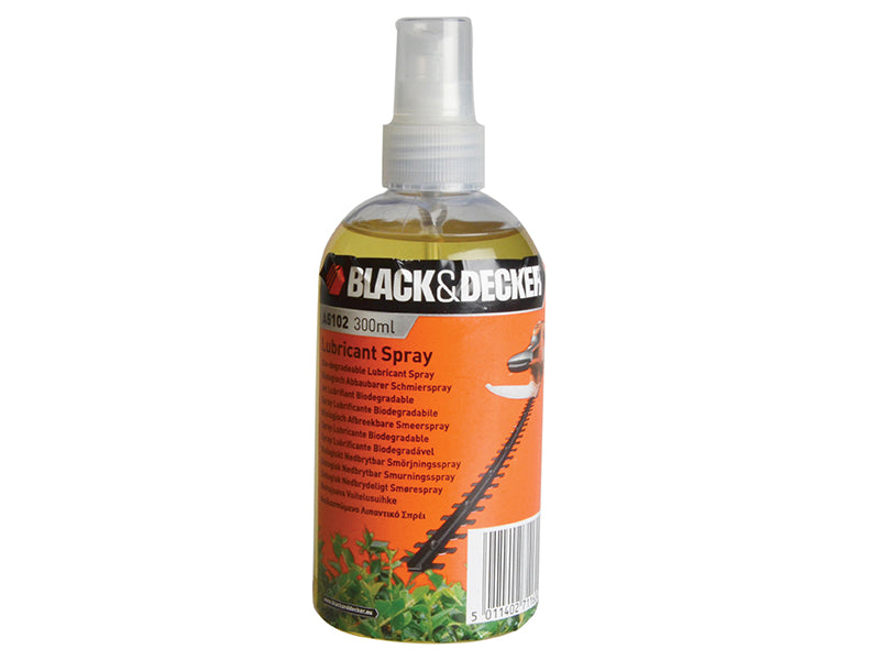 A6102 Hedge Trimmer Oil Spray 300ml, Black & Decker