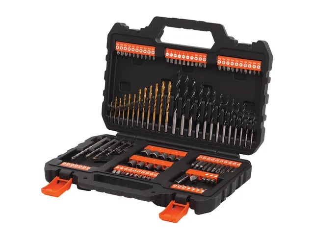 A7200 Mixed Drilling and Screwdriving Set 109 Piece, BLACK + DECKER