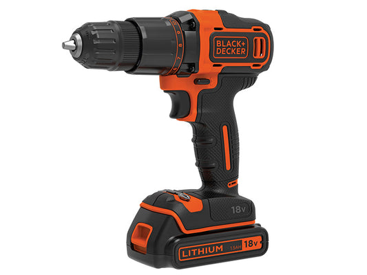 BCD700S1K 2 Gear Combi Drill 18V 1 x 1.5Ah Li-ion, Black & Decker