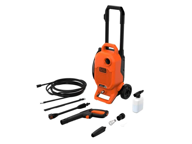 BEPW1700 Pressure Washer 125 bar 240V, BLACK + DECKER