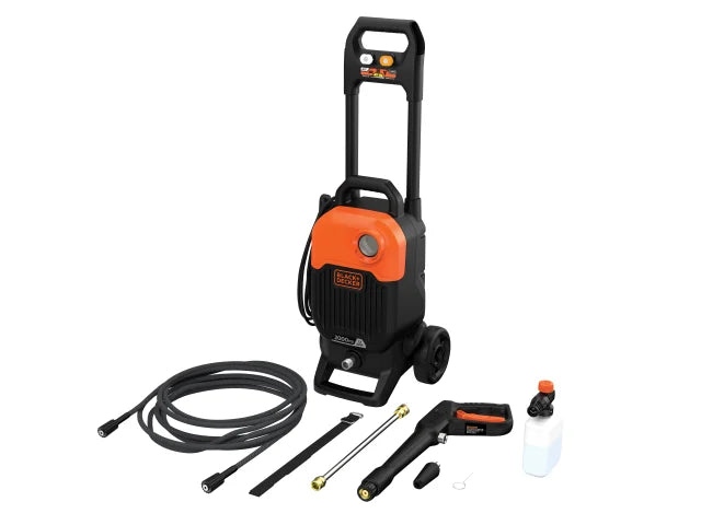 BEPW2000 Pressure Washer 150 bar 240V, BLACK + DECKER