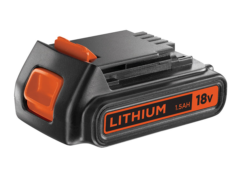 BL1518 Slide Battery Pack 18V 1.5Ah Li-ion, Black & Decker