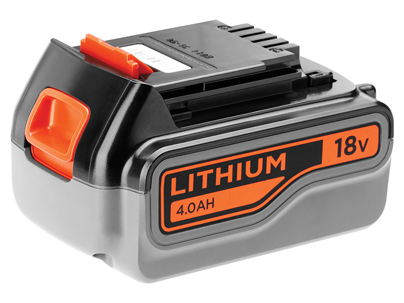 BL4018 Slide Battery Pack 18V 4.0Ah Li-Ion, Black & Decker