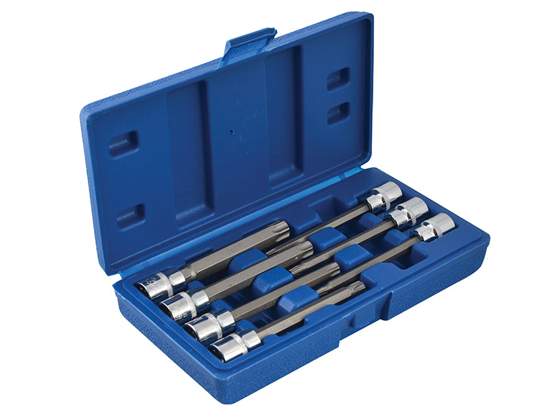 Extra Long 3/8in Square Drive TORX Bit Sockets 7 Piece, BlueSpot Tools