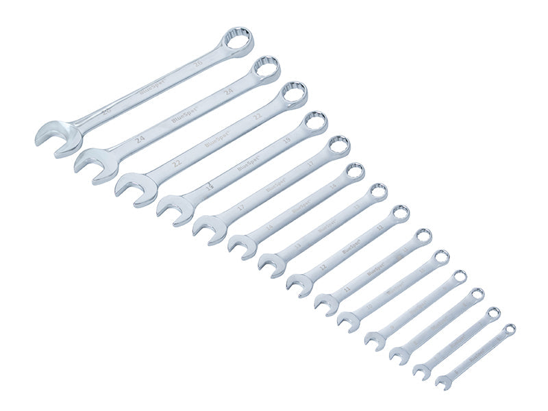 Combination Spanner Set, 14 Piece, BlueSpot Tools