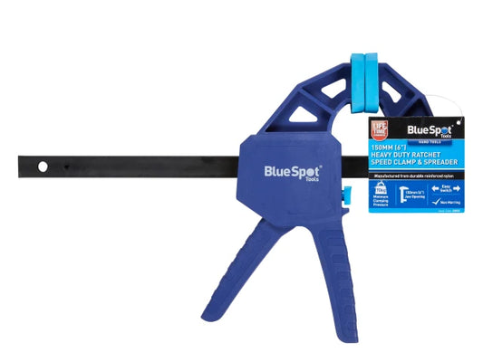 Heavy-Duty Ratchet Speed Clamp & Spreader 150mm (6in), BlueSpot Tools