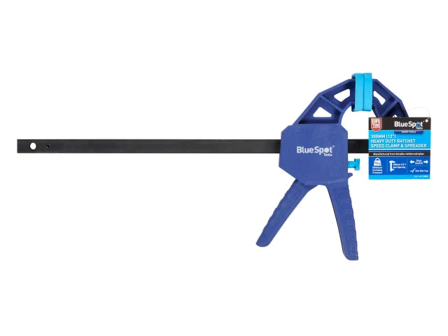 Heavy-Duty Ratchet Speed Clamp & Spreader 300mm (12in), BlueSpot Tools