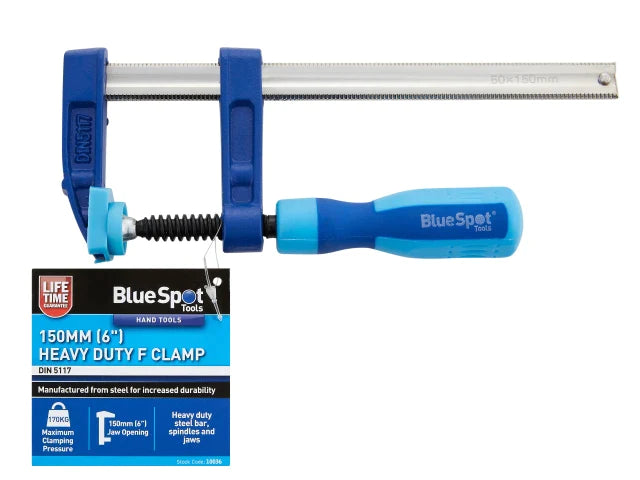 Heavy-Duty F-Clamp 50 x 150mm, BlueSpot Tools