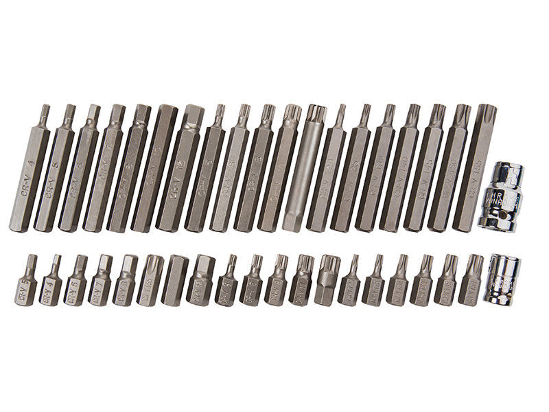 Mixed Hex Spline & TORX Bit Set, 40 Piece, BlueSpot Tools