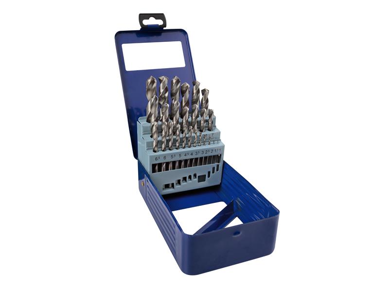 HSS Drill Bit Set, 25 Piece, BlueSpot Tools