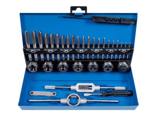 Metric Tap and Die Set, 32 Piece, BlueSpot Tools