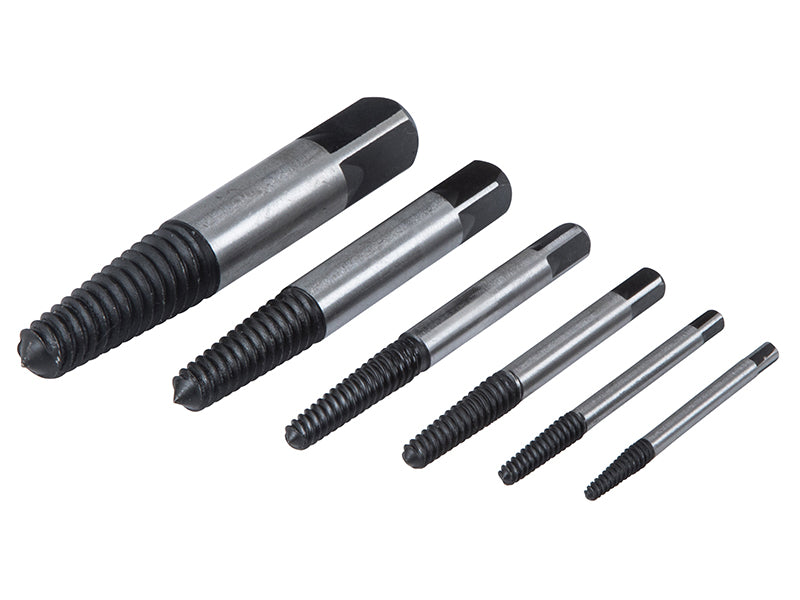 Screw Extractor Set, 6 Piece, BlueSpot Tools