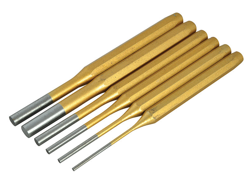 Gold Pin Punch Set  6 Piece, BlueSpot Tools