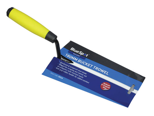 Soft Grip Bucket Trowel 180mm (7in), BlueSpot Tools