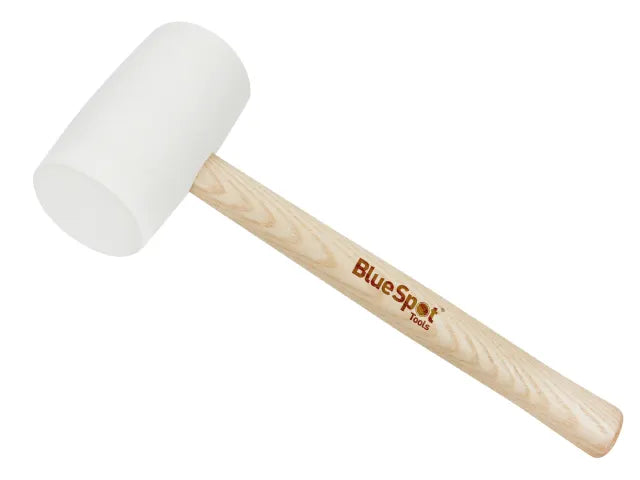 White Rubber Mallet 454g (16oz), BlueSpot Tools