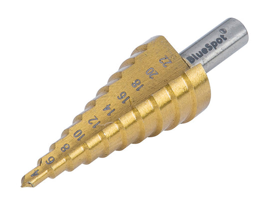 HSS Step Drill 4-22mm, BlueSpot Tools