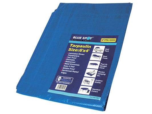 Tarpaulin 1.8 x 1.2m  (6 x 4ft), BlueSpot Tools