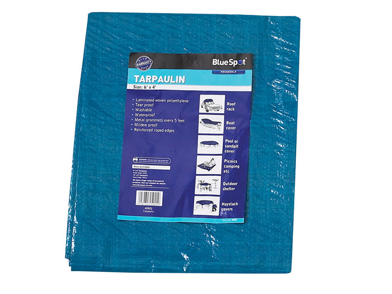 Tarpaulin 1.9 x 2.9m (6 x 9ft), BlueSpot Tools