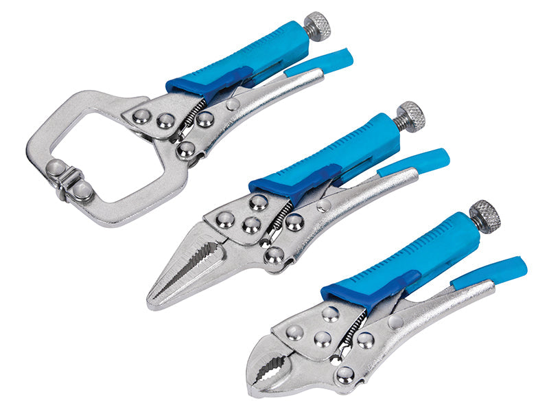 Mini Locking Pliers Set, 3 Piece, BlueSpot Tools