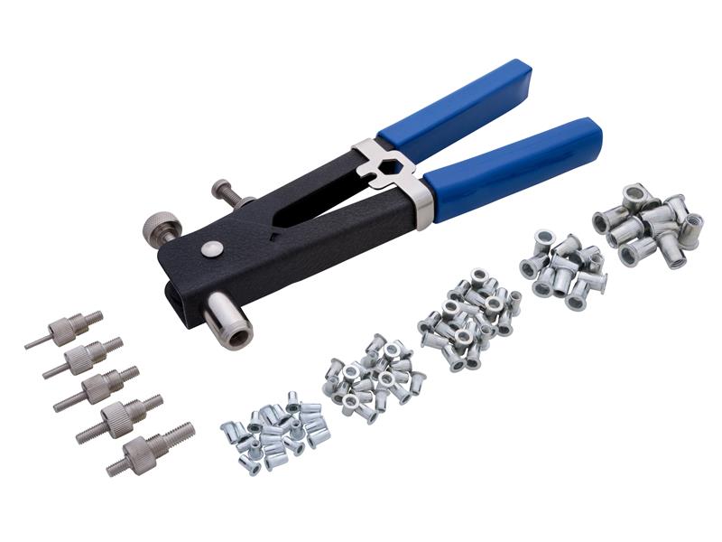 Nut Riveter Kit (M3-M8) 86 Piece, BlueSpot Tools