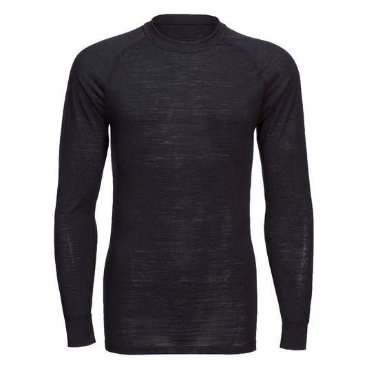 Merino Wool Crewneck Baselayer Top, Morgans PW