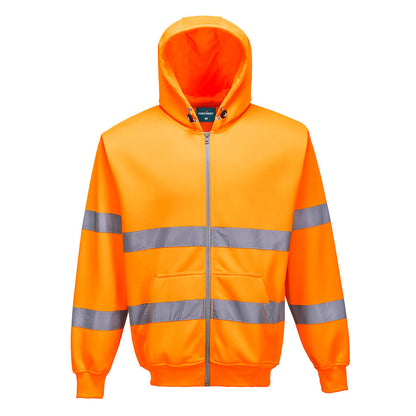 Hi-Vis Zipped Hoodie, Morgans PW