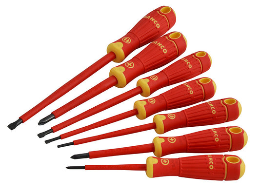 BAHCOFIT Insulated Screwdriver Set, 7 Piece, Bahco