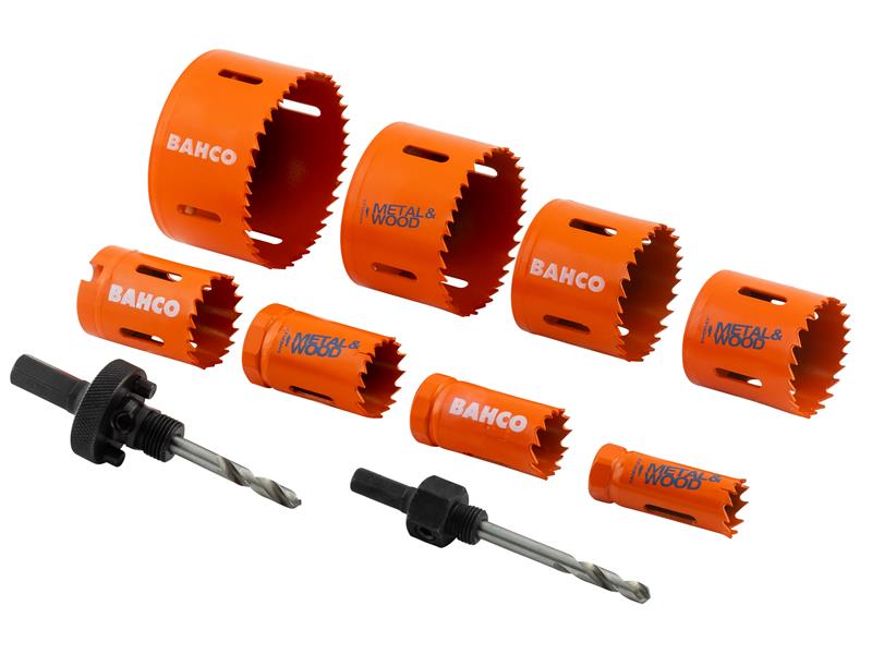 Electrician's Bi-Metal Holesaw Set, 10 Piece, Bahco