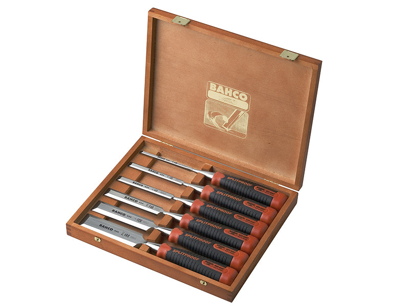 434 Bevel Edge Chisel Set, 6 Piece, Bahco