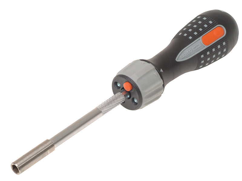 808050L LED Ratchet Screwdriver & 6 Bits, Bahco