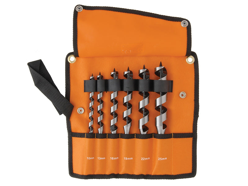 9526 Combination Wood Auger Bit Set, 6 Piece 10-25mm, Bahco