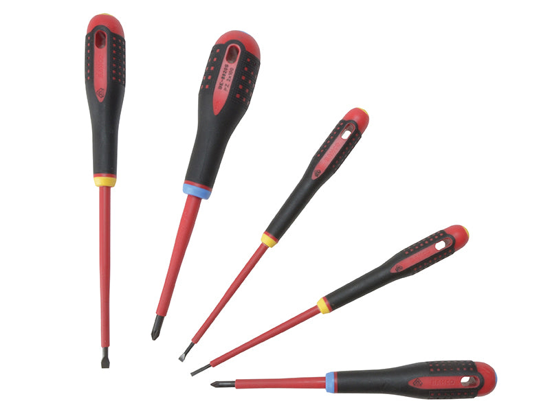 BE-9882S Insulated ERGO™ Screwdriver Set, 5 Piece, Bahco