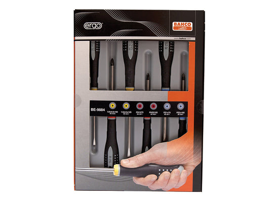 Mixed Insulated ERGO™ Screwdriver Set, 6 Piece, Bahco