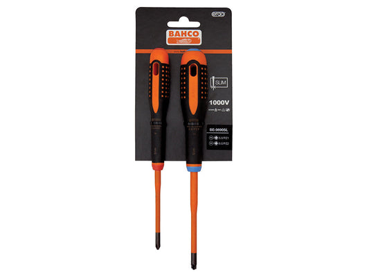 Insulated ERGO™ SLIM Combi Screwdriver Twin Pack, Bahco