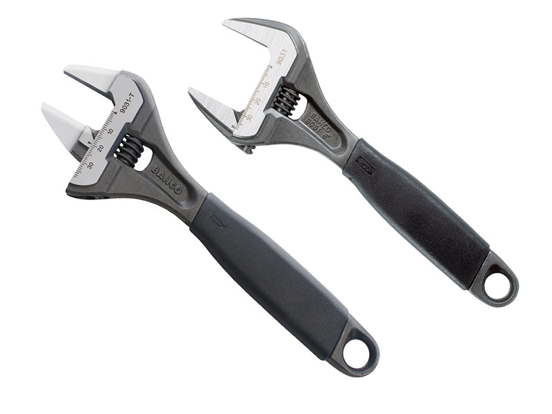 ERGO™ Extra Wide Jaw Adjustable Wrench Twin Pack, Bahco