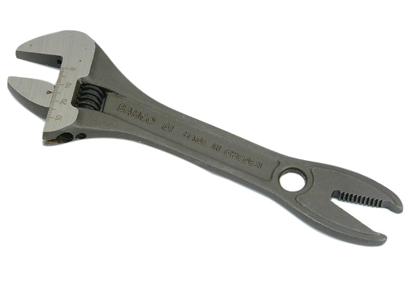 31 Black Adjustable Wrench Alligator Jaw 200mm (8in), Bahco