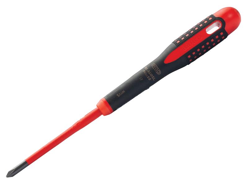 ERGO™ Slim VDE Insulated Phillips Screwdriver PH1 x 80mm, Bahco