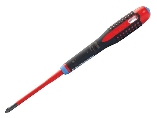 ERGO™ Slim VDE Insulated Pozidriv Screwdriver PZ1 x 80mm, Bahco