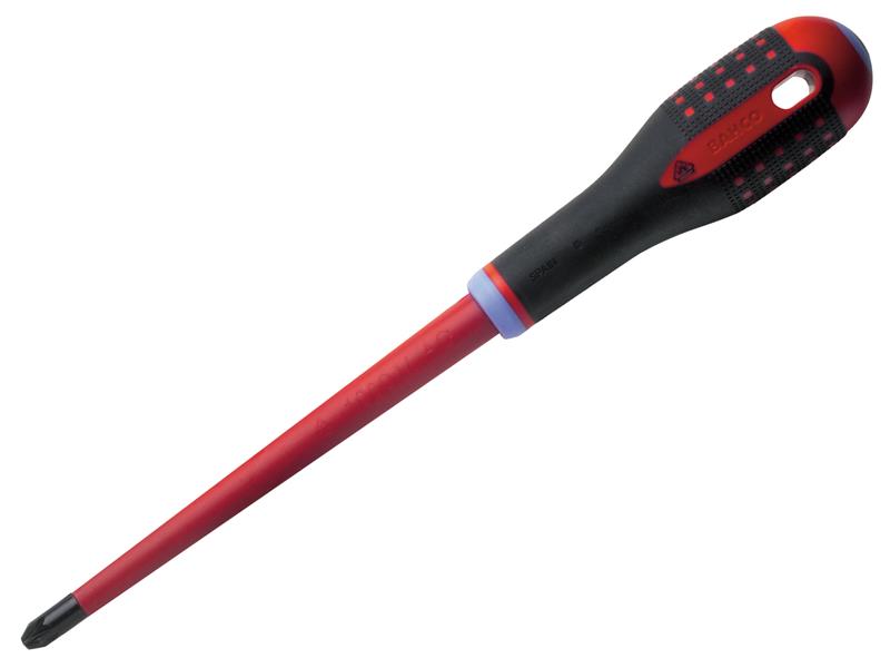 ERGO™ Slim VDE Insulated Pozidriv Screwdriver PZ2 x 80mm, Bahco