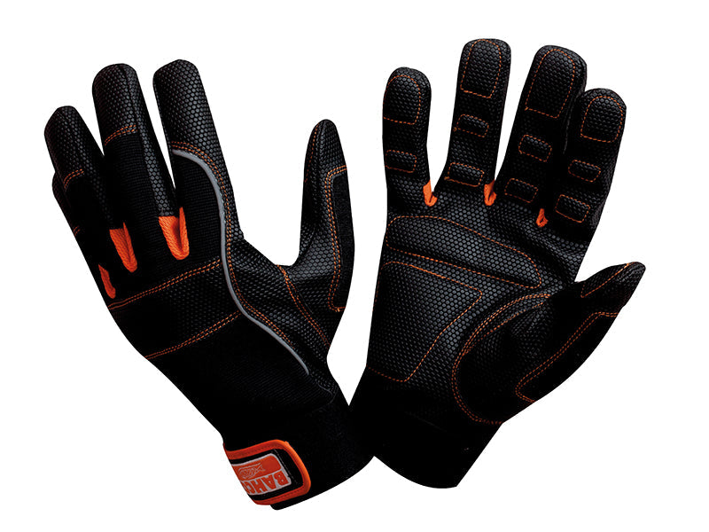 Power Tool Padded Palm Gloves - L (Size 10), Bahco