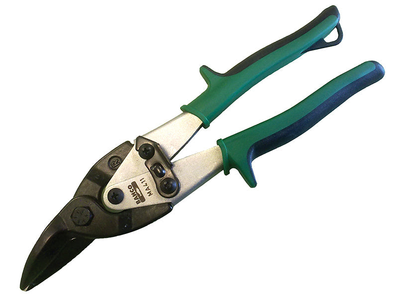 MA411 Green Aviation Compound Snips Right Cut 250mm (10in), Bahco