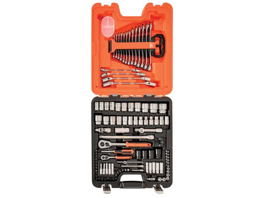 S106 Socket & Spanner Set of 106 AF & Metric 1/4 & 1/2in Drive, Bahco