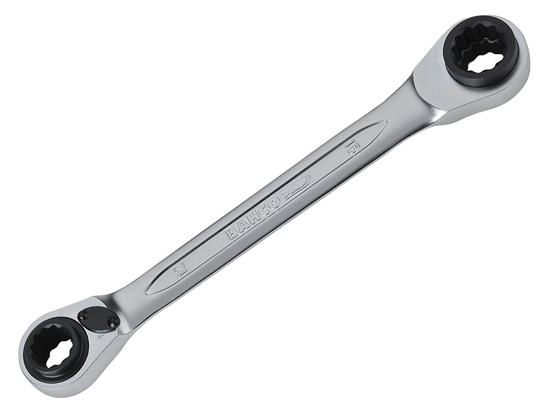 S4RM Series Reversible Ratchet Spanner 12/13/14/15mm, Bahco