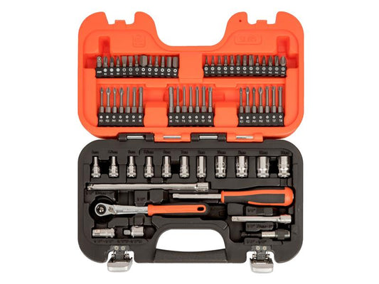 SL65 Slim Socket Set of 65 Metric 1/4in Drive, Bahco