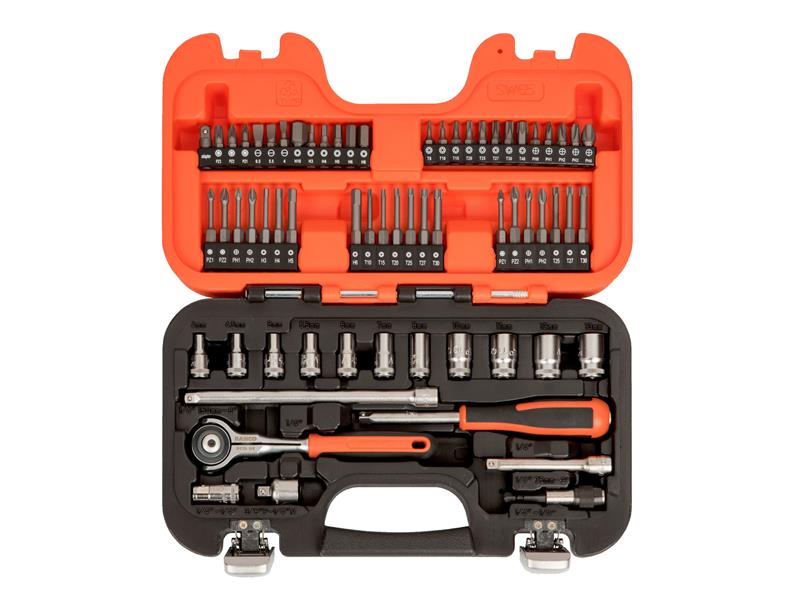 SW65 Swivel Socket Set of 65 Metric 1/4in Drive, Bahco