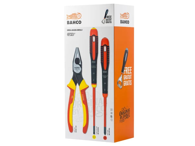 Original VDE Screwdriver & Plier Set, Bahco