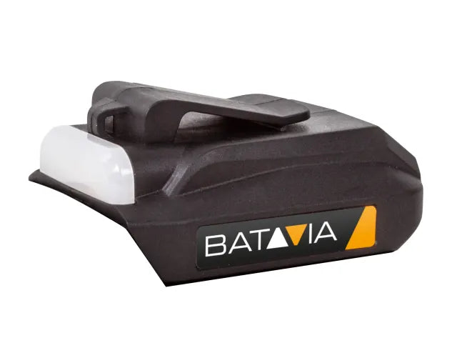 Battery USB Charging Adapter & Flashlight 18V, Batavia