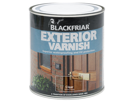 Exterior Varnish UV77 Clear Satin 250ml, Blackfriar